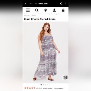 Torrid Mosaic challis dress